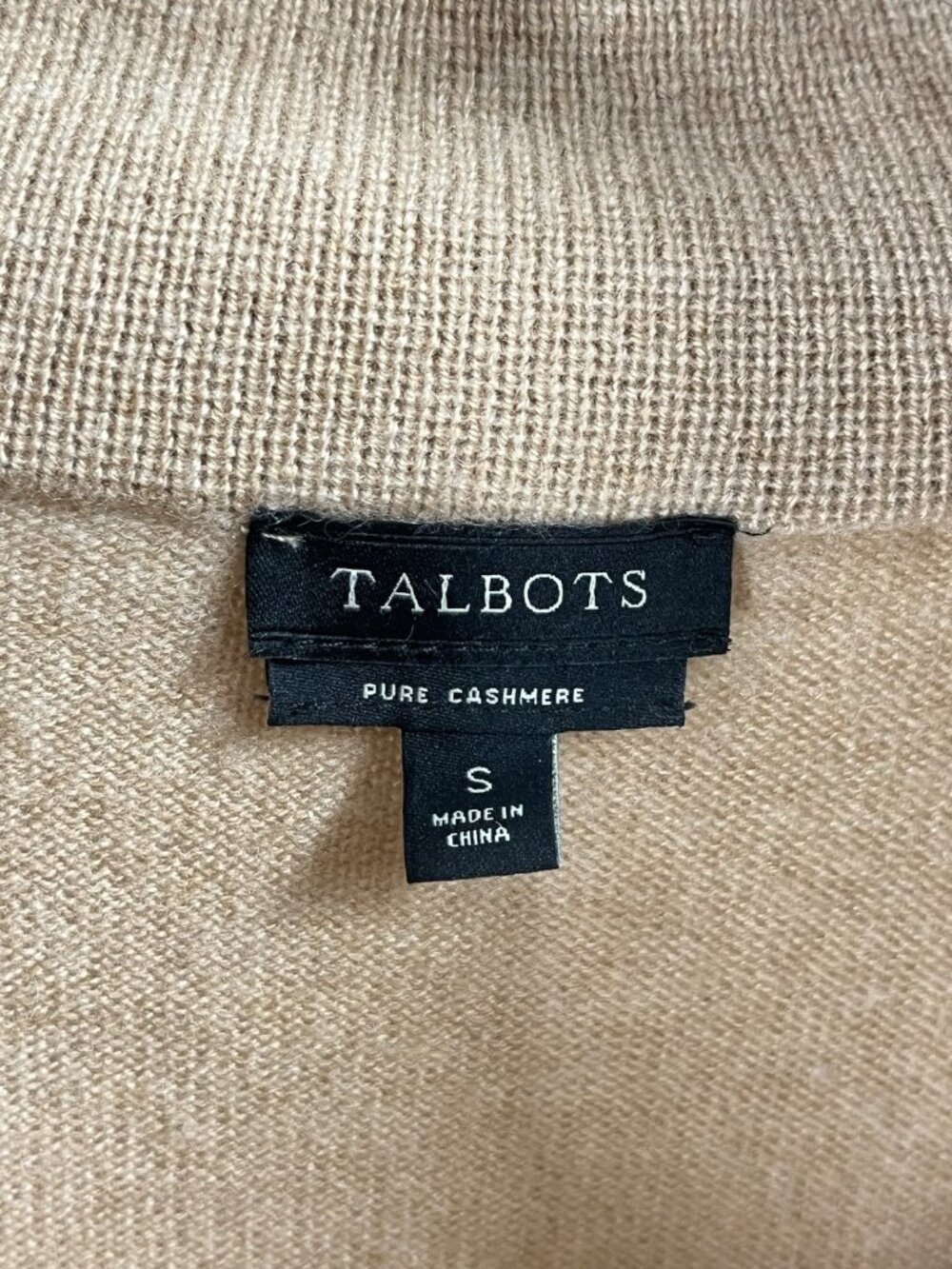 Talbots 100% Cashmere Camel Roll Neck Sweater Quiet Luxury Old Money Sz S - Picture 4 of 5